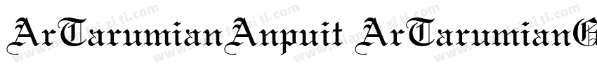 ArTarumianAnpuit ArTarumianGrig字体转换